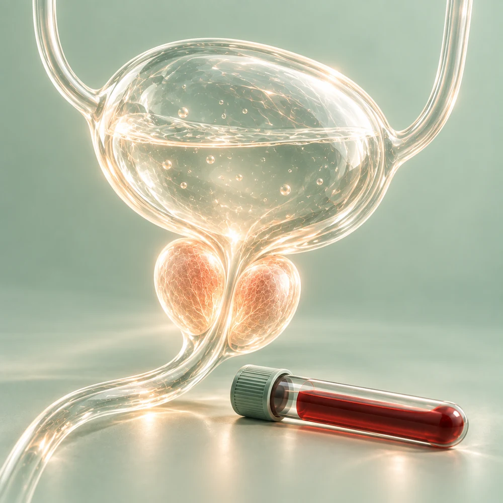 Prostata och urinblåsa i glas – PSA-prov